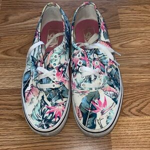 Tropical Floral Vans size 7